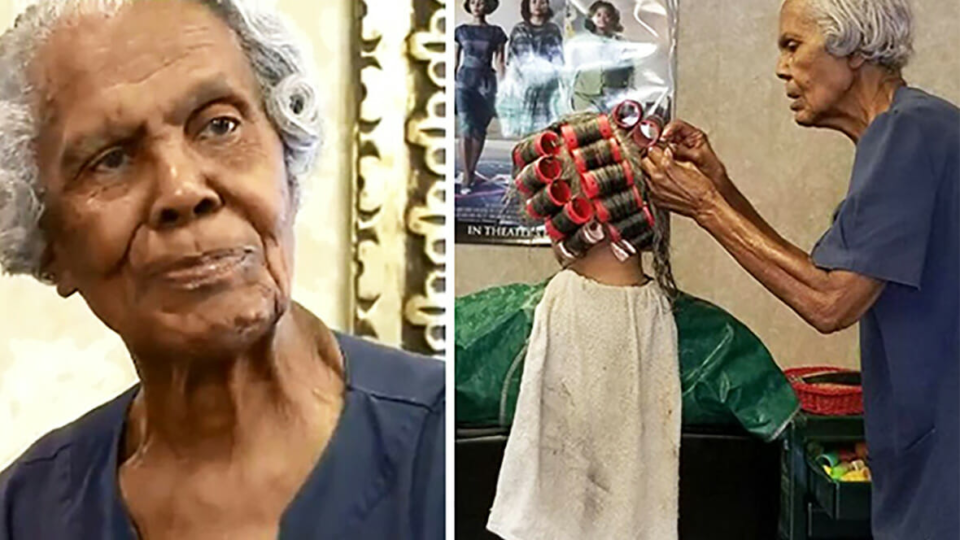 This 101 Year Old Woman Still Working As A Hair Stylist She Has