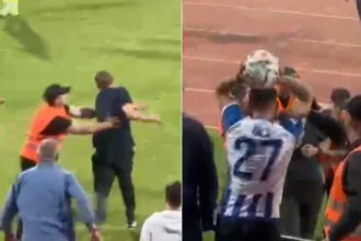 skena-te-turpshme-ne-ndeshjen-tirana-pogradeci,-perplasen-lojtaret,-perfshihen-edhe-tifozet